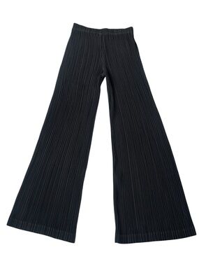 berek Black Pleated Wide Leg Pants